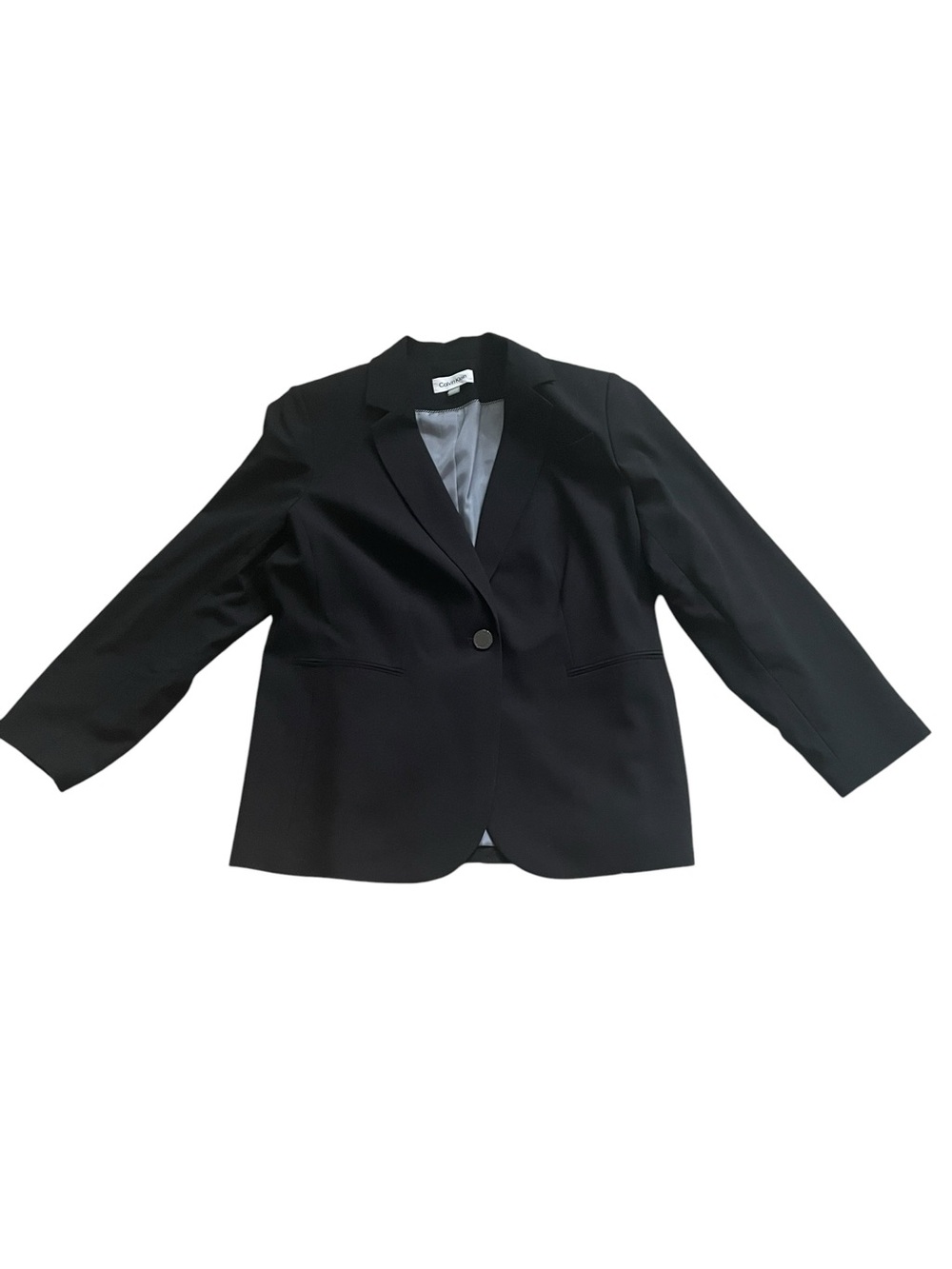 NWT Calvin Klein Modern Fit Black Blazer & Trouser Suit Set 18W
